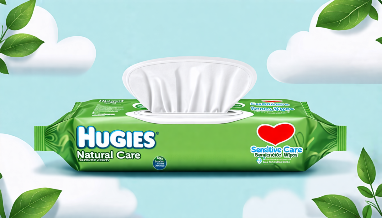 Huggies Natural Care Sensitive Baby Wipes, Unscented, Hypoallergenic, 99% Purified Water, 8 Flip-Top Packs (448 Wipes Total)